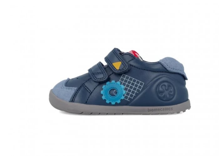 Pantofi copii baieti calapod lat din piele Biomecanics, Albastru - 241161-A183 [5]