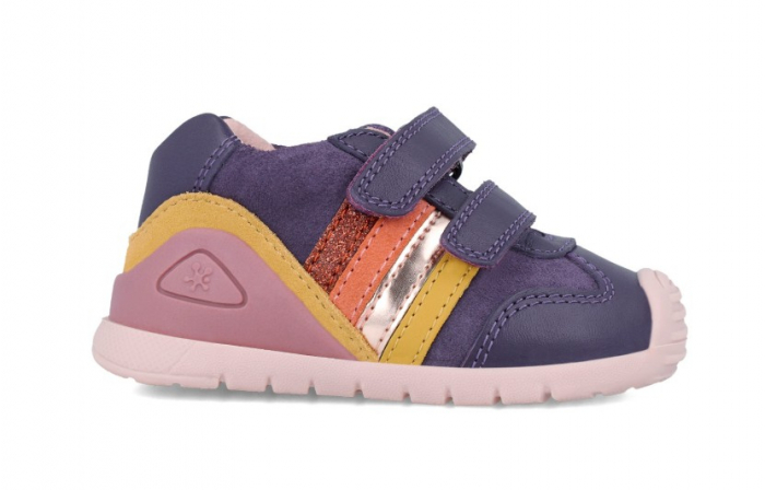 Pantofi copii fete din piele Biomecanics, Mov - 241110-D783 [3]