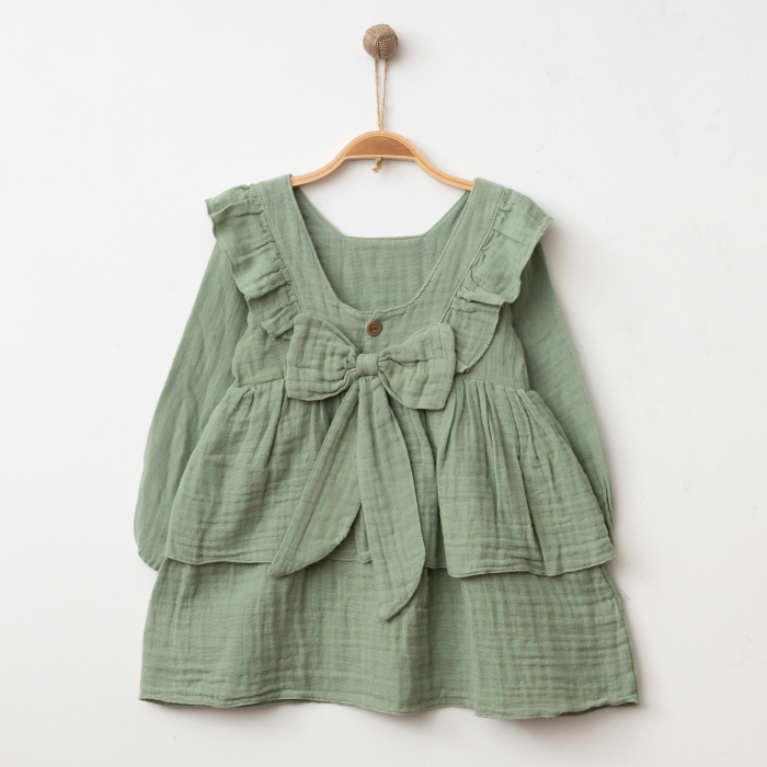 Rochie Fete Muselina Funda Verde [2]