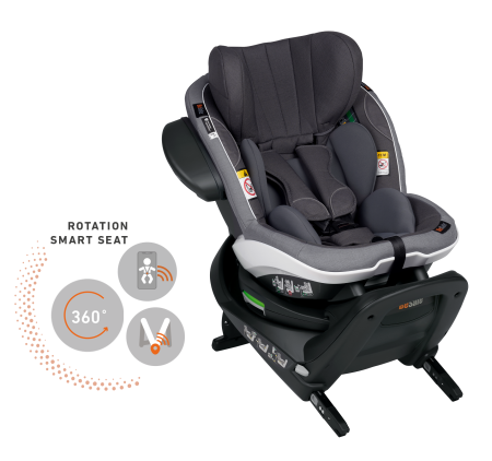 SCAUNE AUTO - BeSafe iZi Turn M i-Size Gri Metallic Mélange