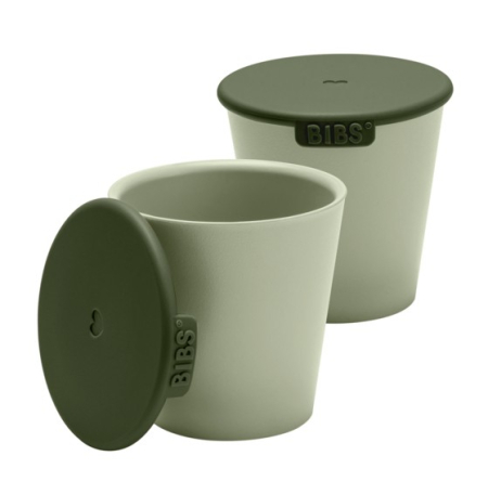 Diversificare - BIBS - Set 2 pahare pentru bebe, Sage