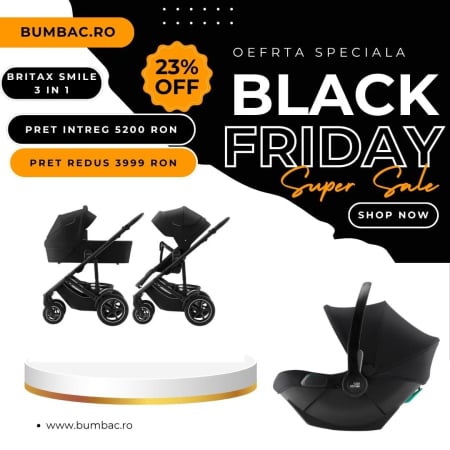 SUPER OFERTE LA CARUCIOARE - Britax Römer Smile 5Z 3in1 Space Black