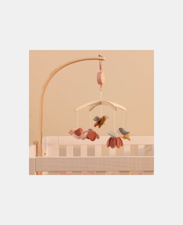 JUCARII - Carusel muzical cu brat din lemn – Flowers & Butterflies