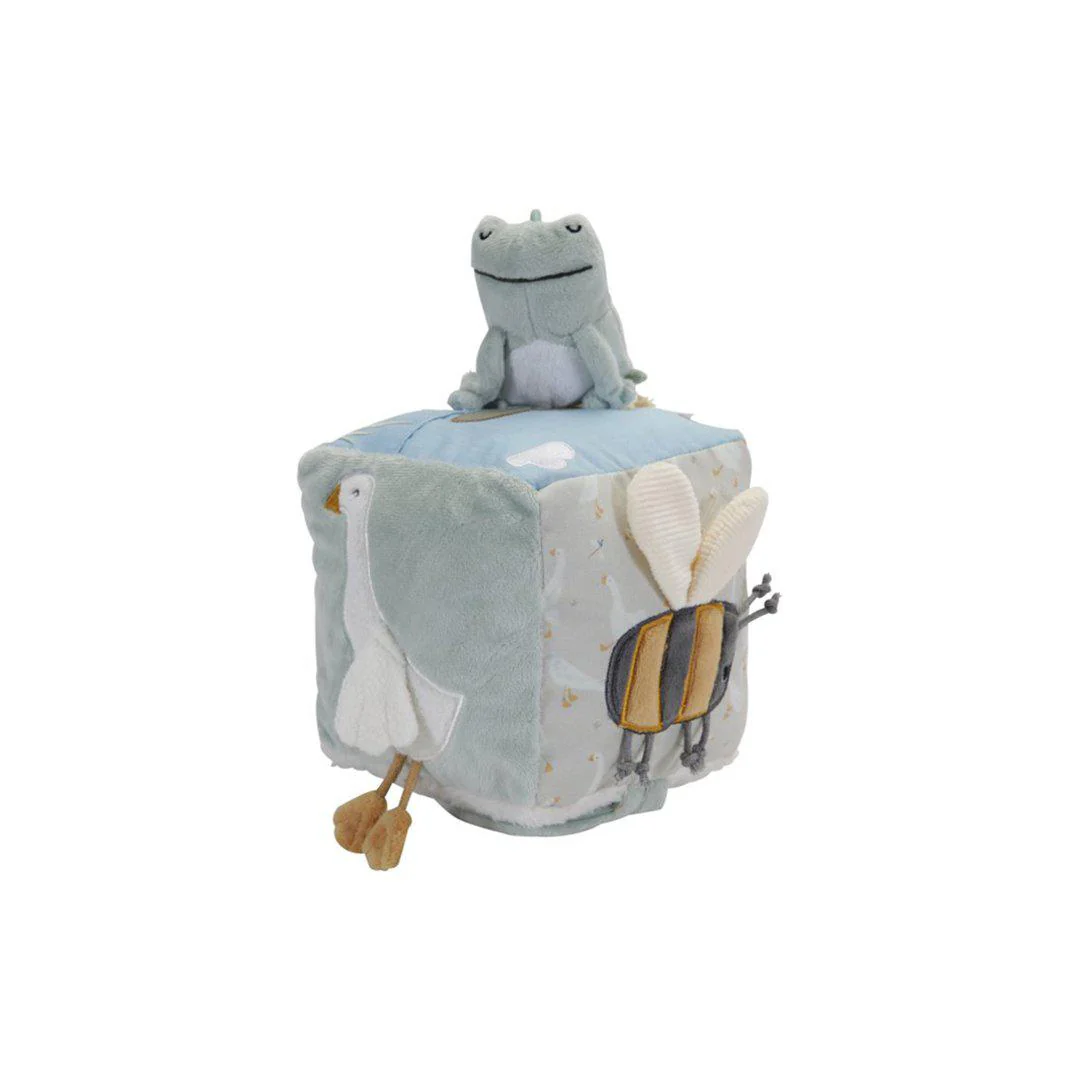 JUCARII SENZORIALE - Cub de Activități Little Goose cu Sunete pentru 0+ Luni