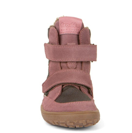 Ghetele de iarnă Barefoot Froddo Tex Grey/Pink [2]