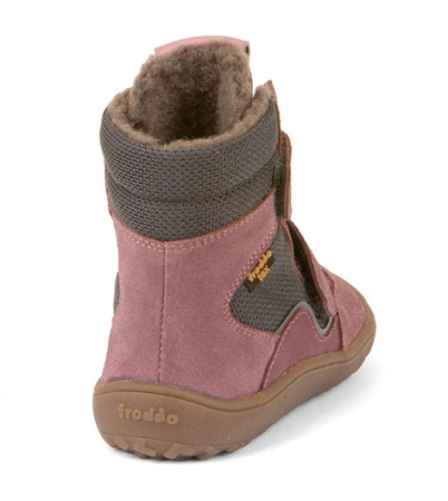 Ghetele de iarnă Barefoot Froddo Tex Grey/Pink [3]