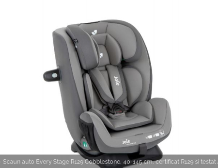 Joie - Scaun auto Every Stage R129 Cobblestone, 40-145 cm, certificat R129 si testat ADAC [1]