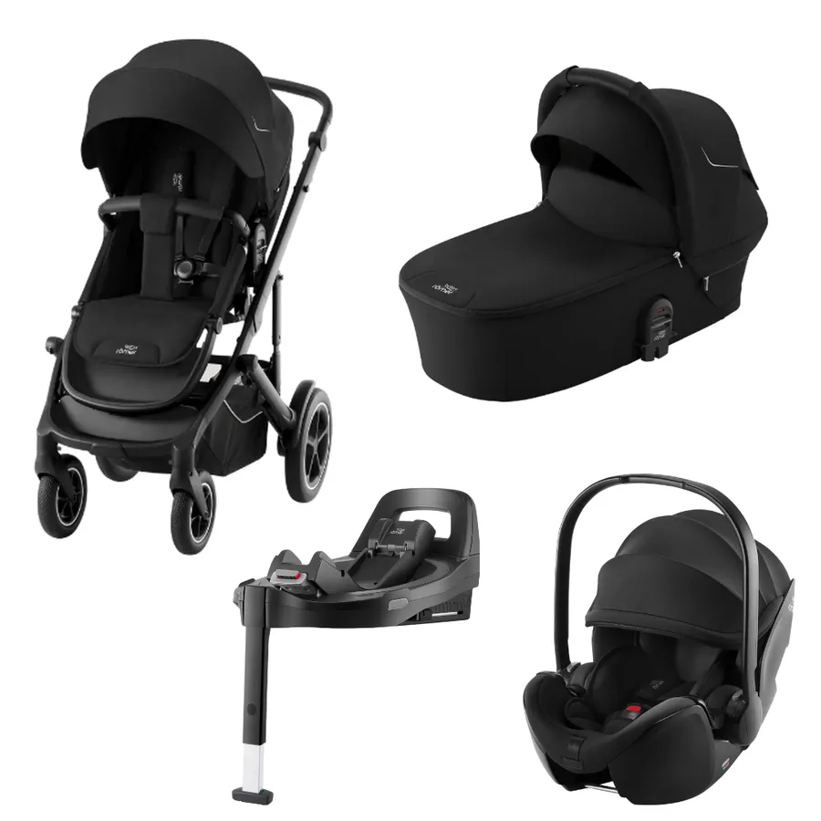 CĂRUCIOARE - Pachet cărucior pentru copii, 4 în 1, Britax Römer, Smile 5Z Black