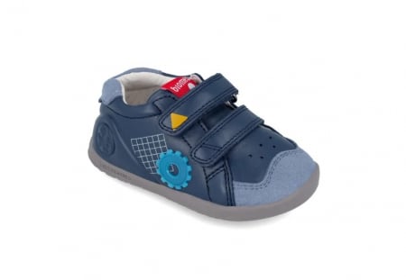 Pantofi copii baieti calapod lat din piele Biomecanics, Albastru - 241161-A183 [1]