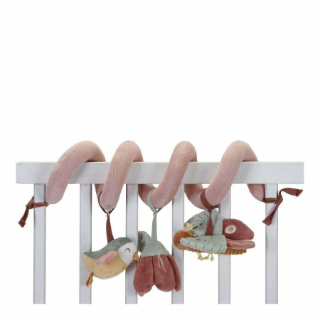 JUCARII SENZORIALE - Spirală Jucărie pentru Leagăn și Cărucior Flowers & Butterflies