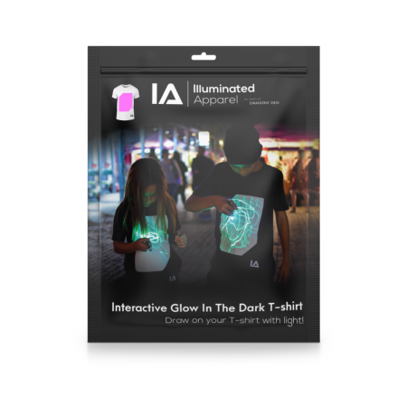 Tricou Copii Interactiv Luminat Alb-Roz Illuminated Apparel [7]