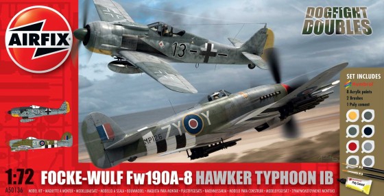 Airfix Set 2 avioane Focke Wulf Fw190A-8 si Hawker Typhoon Ib scara 1:72 [1]
