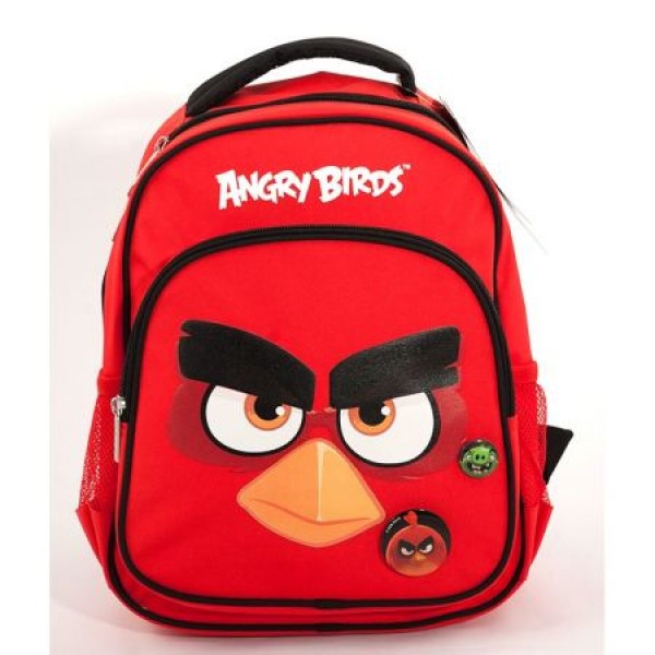 Ghiozdan Gradinita Angry Birds Rosu Pigna si minge cadou [1]