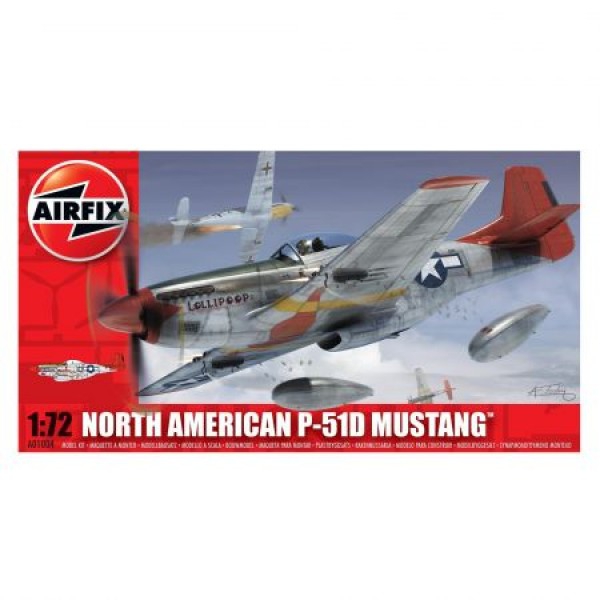 Kit aeromodele Airfix 01004 Avion North American P-51D Mustang Scara 1:72  [1]