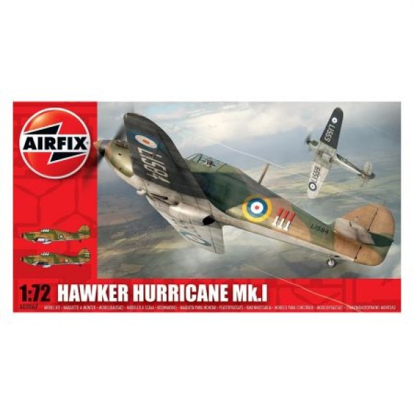 Kit aeromodele Airfix 02067 Avion Hawker Hurricane MkI Scara 1:72  [1]