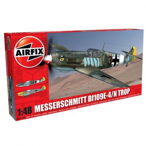 Kit aeromodele Airfix 5122A Avion Messerschmitt Bf109E-4/N Tropical Scara 1:48  [1]