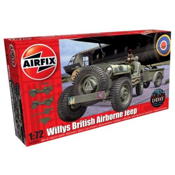 Kit automodele Airfix 02339 Masina Willys British Airborne Jeep Scara 1:72 [1]