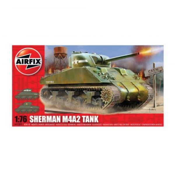 Kit modelism Airfix 01303 Tanc Sherman M4A2 Tank Scara 1:76  [1]