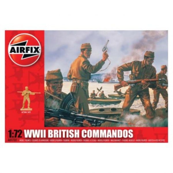 Kit soldati Airfix 01732 Set 40 soldati WWII Comando Britanic scara 1:72  [1]