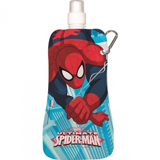 Sticla speciala pliabila BBS Spiderman cu sistem de prindere 480 ml [1]