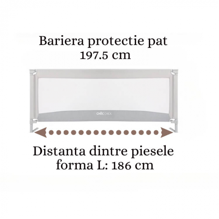 Relatively Addiction scrap Bariera protectie pat, siguranta tripla, inaltime ajustabila 75-98 cm,  Diverse lungimi | Buy4Baby