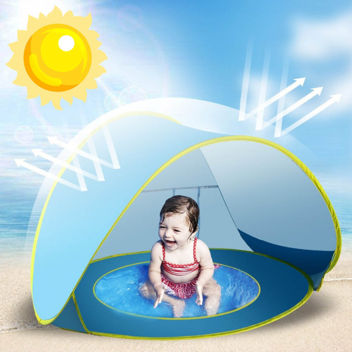 PRODUS RESIGILAT - Cort de plaja cu protectie UV pentru bebelusi, 117x79x70 cm [1]