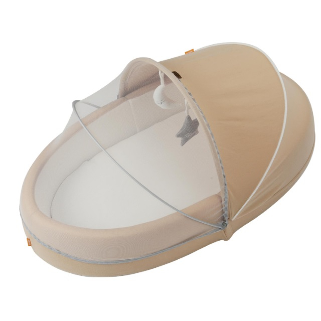 Produs resigilat - cosulet bebelus baby nest cu arcada jucarii, copertina si plasa insecte, diverse culori