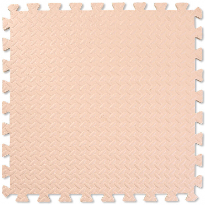 Covoras moale puzzle 4 bucati extra groase, 60 60 2.5 cm, roz