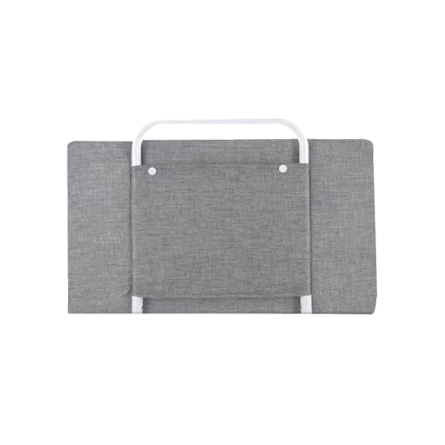 Produs resigilat - mini-bumper protectie pat, 50(l)x28(h) cm, gri