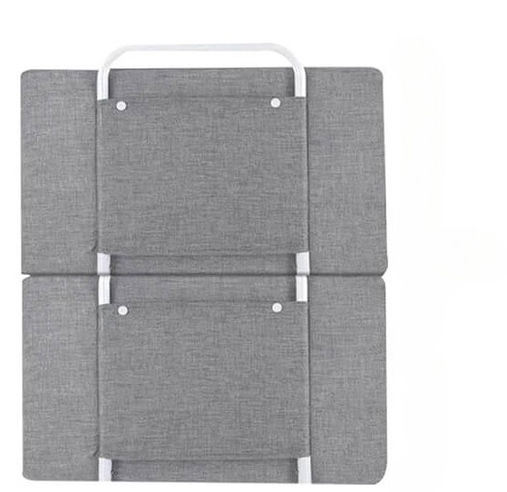 Produs resigilat - mini-bumper protectie pat, 50(l)x56(h) cm, gri