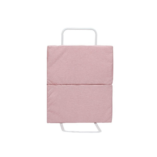 Produs resigilat - mini-bumper protectie pat, 50(l)x56(h) cm, roz pastel