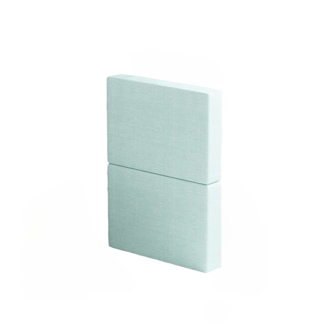 Produs resigilat - mini-bumper protectie pat, 50(l)x56(h) cm, verde