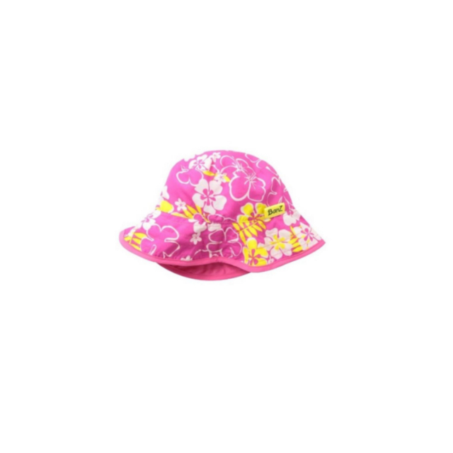Palarie reversibila, 0-2 ani (45-50cm), floral pink
