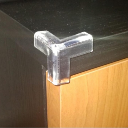 Set 8 protectii mini tridimensionale silicon transparent, 2.4x0.8x0.3 cm [2]