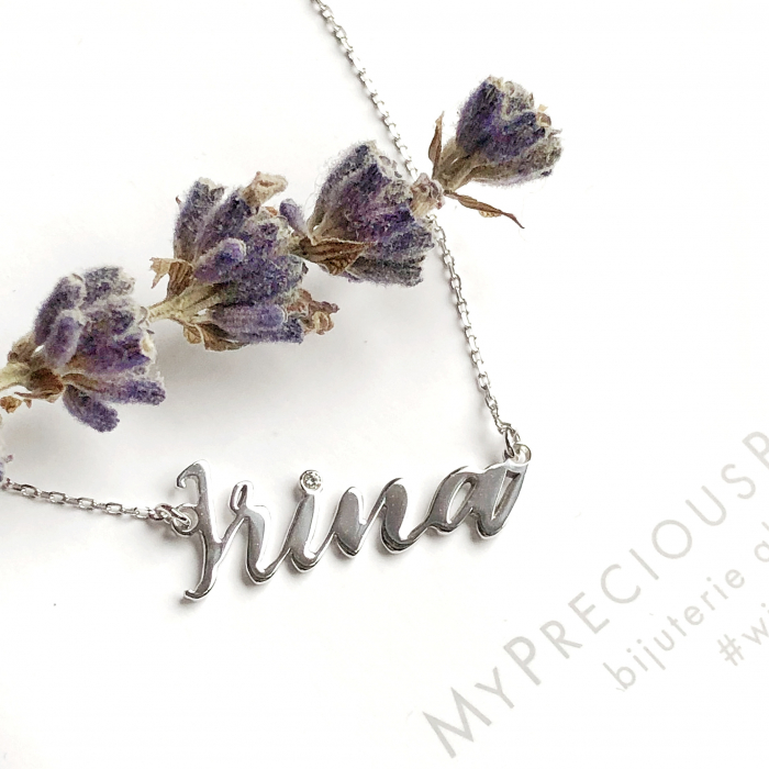 Colier Custom Made cu nume / litere / cuvant - aur 14k [13]