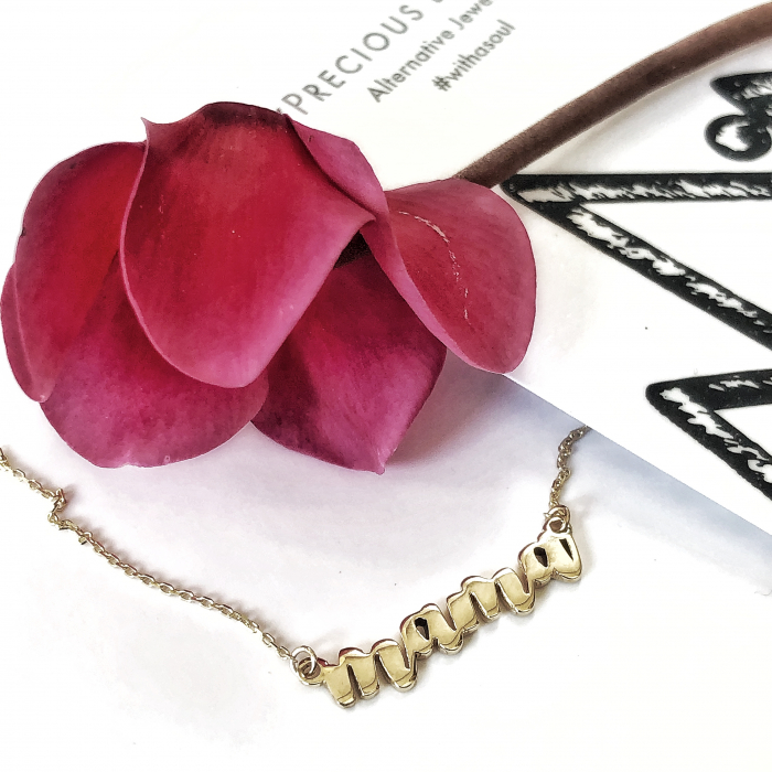 Colier Custom Made cu nume / litere / cuvant - aur 14k [11]