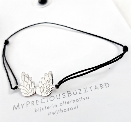 Bratari - Bratara Fire din poveste cu aripi inger - aur 14k