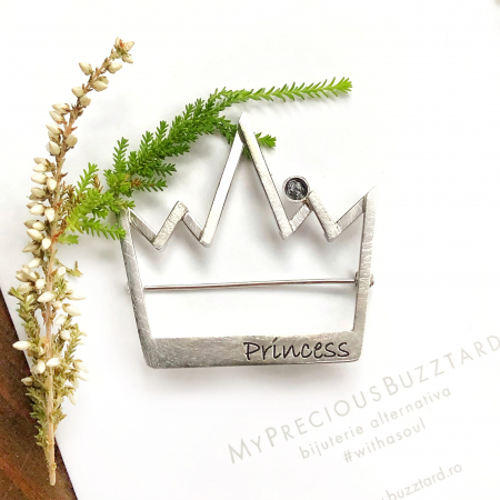 CUSTOM MADE - Brosa Custom Made - Coroana mica - argint 925