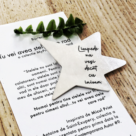 Brose - Brosa Tu Vei Avea Stele Care Rad - stea - argint 925