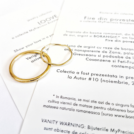 BRIDAL - Verighete Fire din poveste - Mix & Match - aur 14k