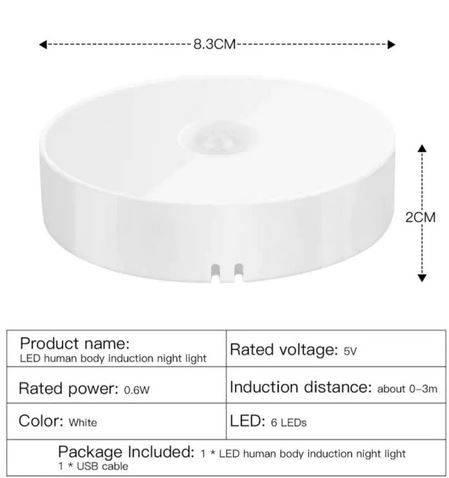 Lampă LED portabilă cu senzor mișcare integrat și alimentare USB [3]