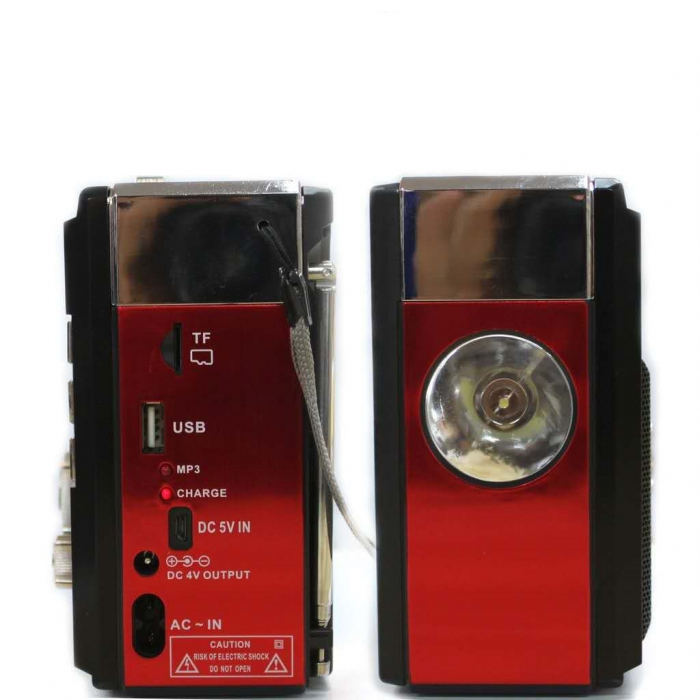 Radio portabil Solar 3 benzi, Bluetooth USB Card Funcție Lampă [6]
