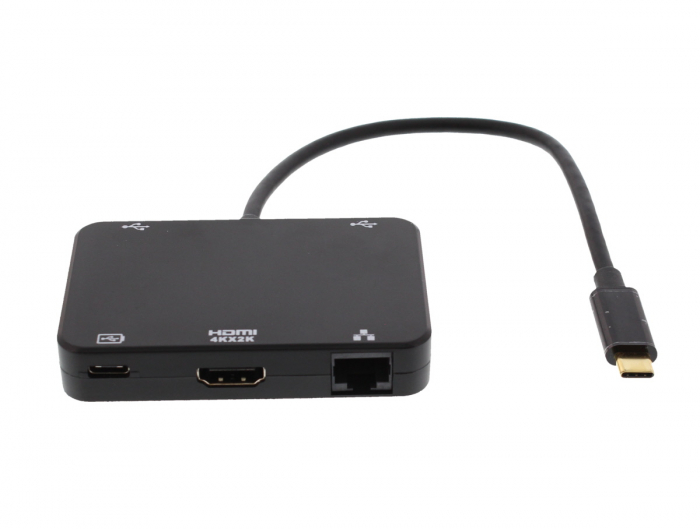 Adaptor USB-C - HDMI 4K, Gigabit Ethernet, 2x USB3.0, USB-C PD Well [1]