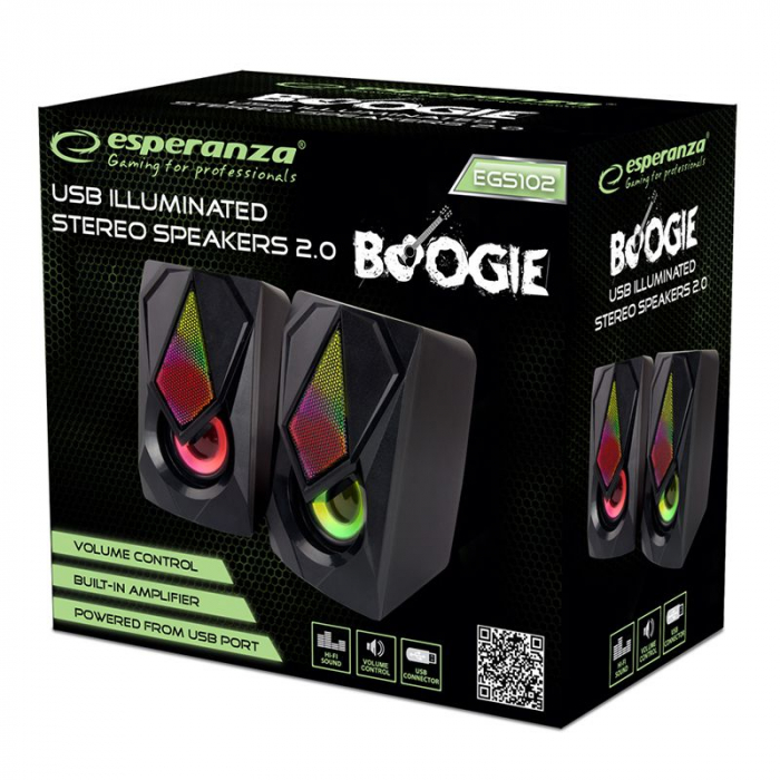 BOXE 2.0 USB LED RAINBOW BOOGIE ESPERANZA [4]