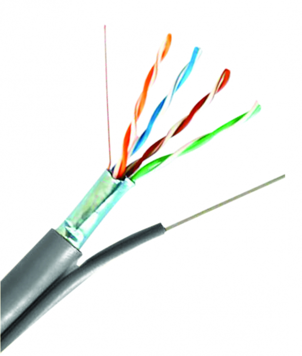 Cablu FTP cat.5e cu sufa, 8 fire din cupru 0.50mm, 305m, Well [1]