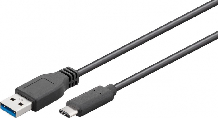 Cablu USB-C 3.1 tata - USB3.0 A tata 1m, Well [1]