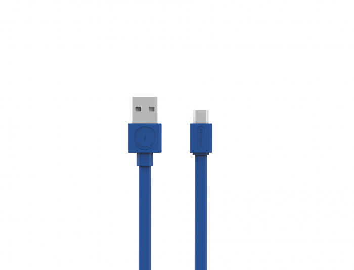 Cablu USB2.0 - micro USB, 1.5m, albastru, Allocacoc [1]