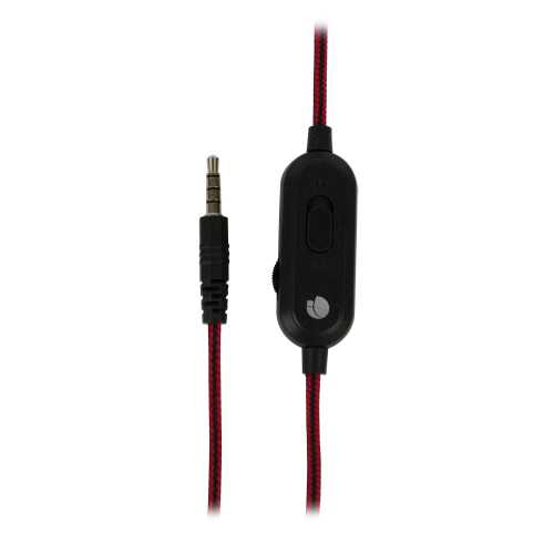 Casti audio NGS VOX420DJ, microfon, 3.5mm, 1.8m, negru/rosu [4]