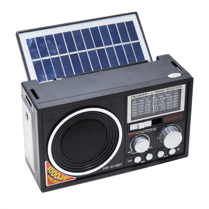 Radio portabil Solar 3 benzi, Bluetooth USB Card [1]