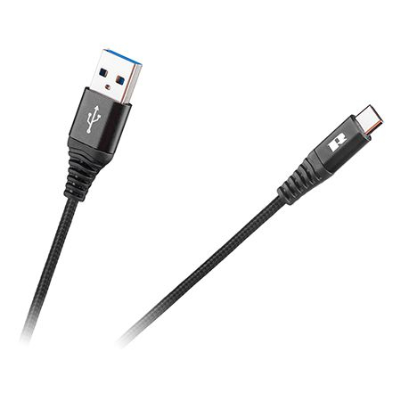 Cablu USB-USB Tip C 0.5 REBEL Negru [1]